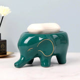 Porte savon elephant ceramique